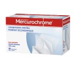 Boîte de 60 compresses stériles 20 x 20 cm Mercurochrome