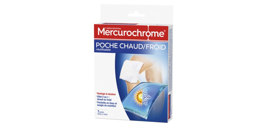 Poche chaud/froid réutilisable Mercurochrome