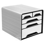 Classifying module Cep Smoove case white 3 drawers 24 x 32 cm + 2 smaller drawers