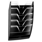 Wall display with 5 compartments Cep black/crystal
