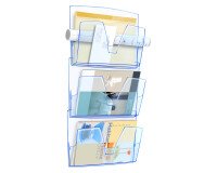 Wall display CEP - set of 3 baskets ICE BLUE