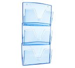 Trieur mural CEP - Lot de 3 corbeilles murales ICE BLUE