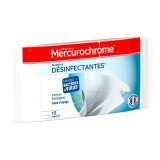 Boîte de 12 lingettes individuelles désinfectantes Mercurochrome