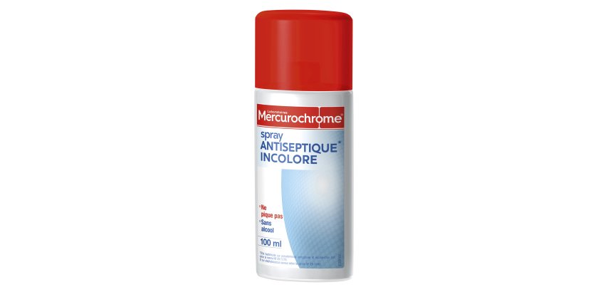 Spray antiseptique incolore Mercurochrome 100ml