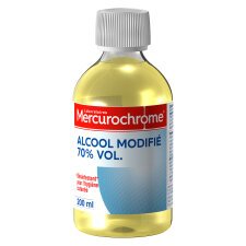 Alcool modifié à 70% Mercurochrome - Flacon de 200ml