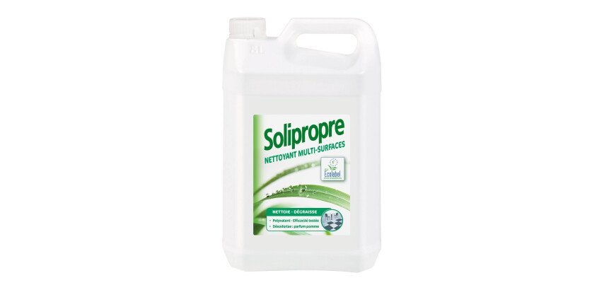 Nettoyant dégraissant multi-surfaces pomme Solipropre - Bidon de 5 L