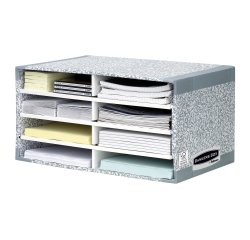 Sorting module cardboard 8 cases grey