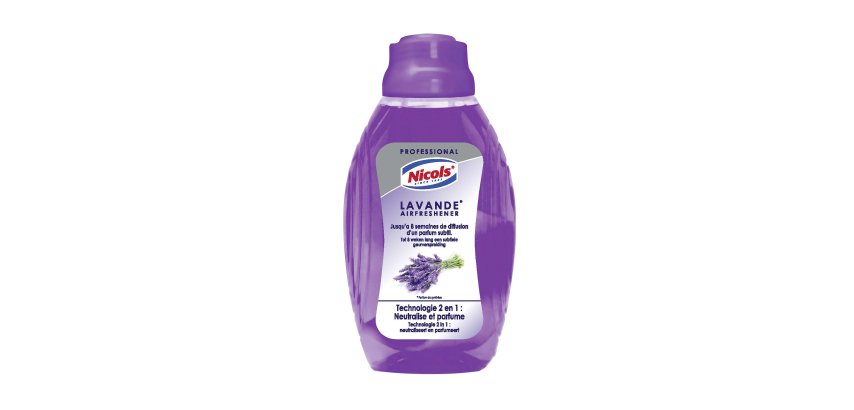 Duftverteiler Dochtflasche professionell Nicols Lavendel - Flasche von 375 ml