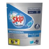 Lessive Skip professional capsules textiles blancs - Sachet de 46 capsules