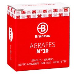 Staples Bruneau n°10 galvanized - box of 5000