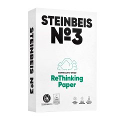 Papel blanco A4 80 g reciclado Steinbeis nº3 Pure White - paquete de 500 hojas
