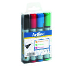 Sleeve with 4 erasable markers Artline Dry Safe 517 classic assortment