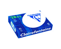 Pack mit Riemen Papier Clairefontaine A4 80 g - 500 Blatt - weiß laser 2800 + 5 Riemen gratis