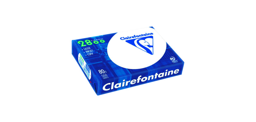Pack of 15 reams 500 sheets paper Clairefontaine laser 2800  A4 80 g + 5 for free