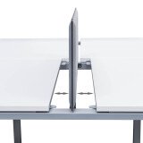 Jeu platines coulissantes ECLA pour pôle de 4 bureaux