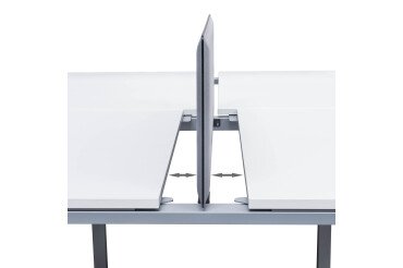 Jeu platines coulissantes ECLA pour pôle de 4 bureaux