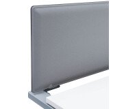 Jeu platines coulissantes Arch pour pied extérieur bureau droit - blanches