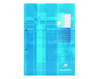 Notizblock Clairefontaine 2 Lochungen A4 100 Seiten - kariert und mit Bord