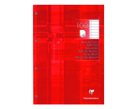 Note block Clairefontaine 2 holes A4 100 sheets - lined and with margin