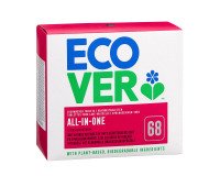 Ecologischer Spülmaschinentabletten Ecover All in 1 - Behälter mit 68 Tabletten.
