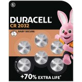 Speciale knoopbatterij lithium Duracell 2032 3 V pak van 6 (DL2032/CR2032)