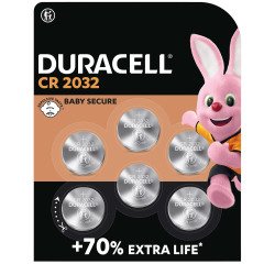 Pila de botón de litio Duracell Special 2032 de 3 V, paquete de 6 (DL2032 / CR2032)
