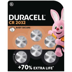 Duracell - Pack de 6 piles bouton Lithium CR2032 - 3 V