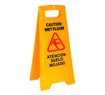 Señal plegable para suelo mojado
