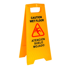 Señal plegable para suelo mojado