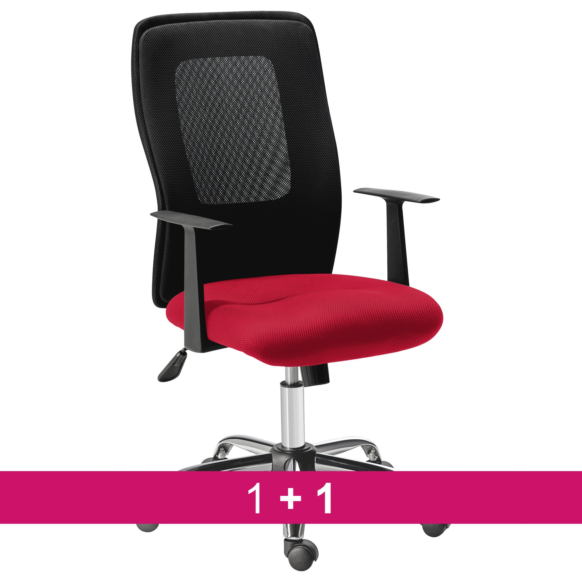 Pack chaise de bureau SEATTLE - 1 + 1 gratuit