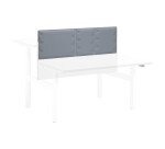 Panneau acoustique gris clair L 140 x H 70 cm pour pôle de bureaux Up & Up