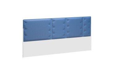 Acoustic panel blue for isle of desks Ergomaxx W 160 cm