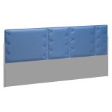 Acoustic panel blue for isle of desks Ergomaxx W 160 cm