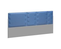 Akoestische schermwand voor eiland werkposten Ergomaxx blauw B 160 cm