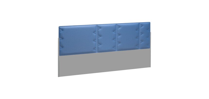 Panneau acoustique bleu L 160 x H 70 cm pour pôle de bureaux Up & Up