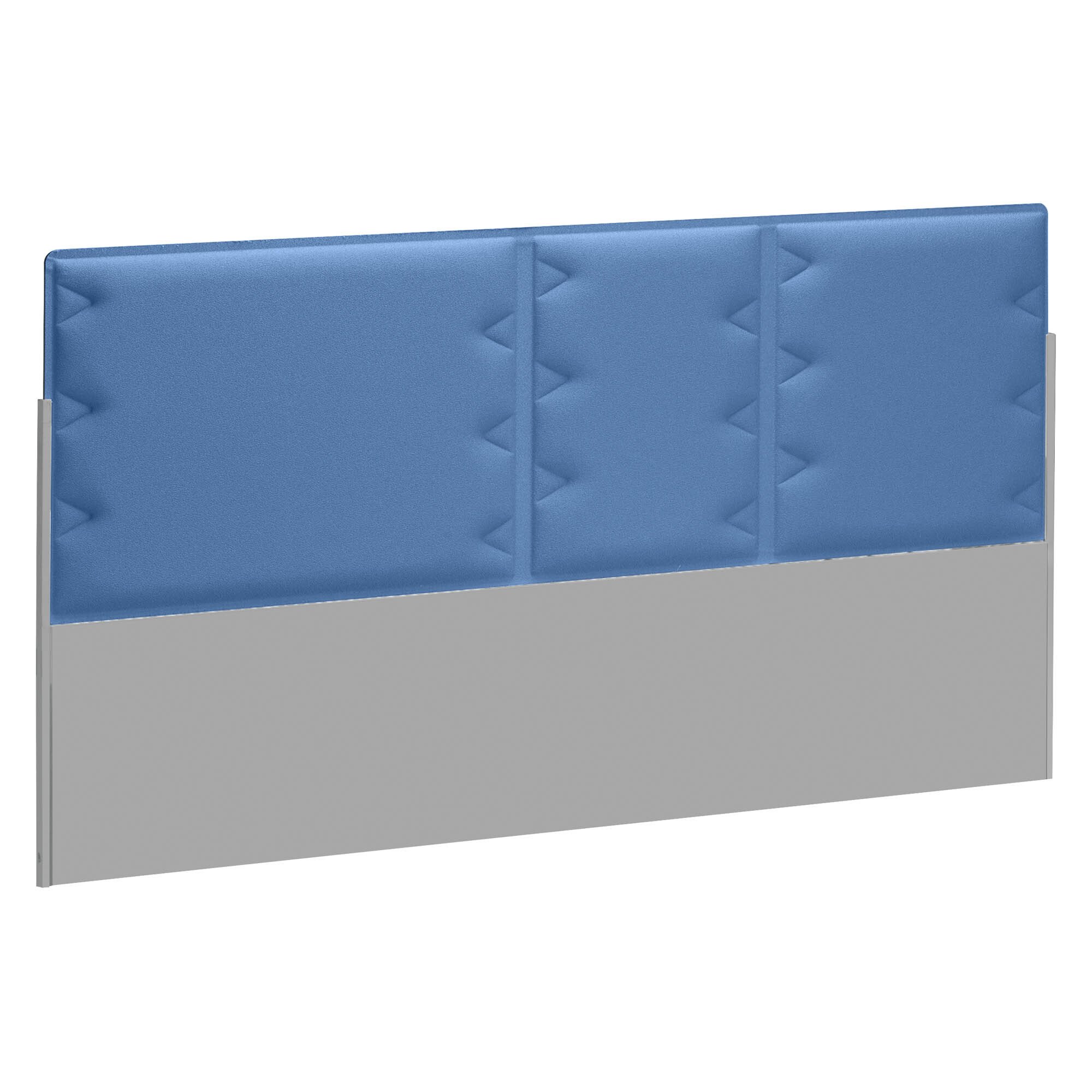 Acoustic panel blue for isle of desks Ergomaxx W 140 cm 