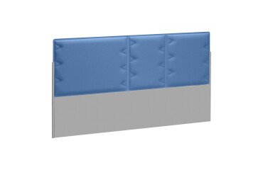 Acoustic panel blue for isle of desks Ergomaxx W 140 cm 