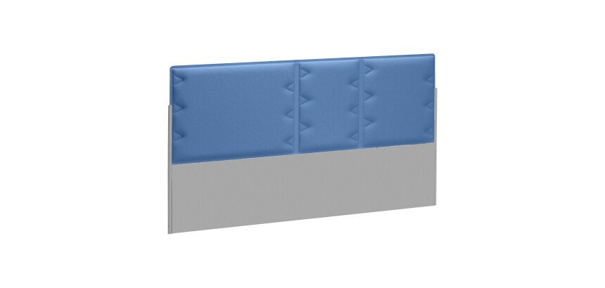 Panneau acoustique bleu L 140 x H 70 cm pour pôle de bureaux Up & Up