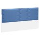 Acoustic panel blue for isle of desks Ergomaxx W 140 cm 