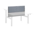 Panneau acoustique gris clair L 140 x H 70 cm pour pôle de bureaux Up & Up