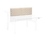 Acoustic panel beige for isle of desks Ergomaxx W 140 cm 
