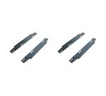 Pack Pôle de 2 bureaux ECLA L 140 ou 160 cm + platines coulissantes pour plateau offertes