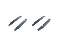 Jeu de 4 platines coulissantes pour pied extérieurs ECLA pour pôle de 2 bureaux