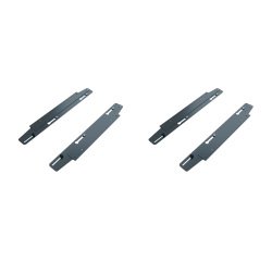 Jeu de 4 platines coulissantes pour pied extérieurs ECLA pour pôle de 2 bureaux