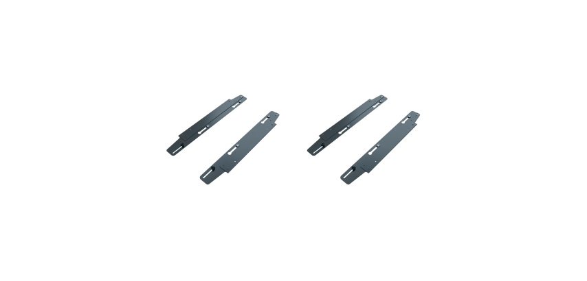 Jeu de platines coulissantes pour pôle de 2 bureaux - Arch