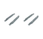 Jeu de platines coulissantes pour pôle de 2 bureaux - Arch