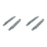 Jeu de 4 platines coulissantes pour pied extérieurs ECLA pour pôle de 2 bureaux