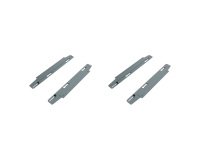 Jeu de 4 platines coulissantes pour pied extérieurs ECLA pour pôle de 2 bureaux