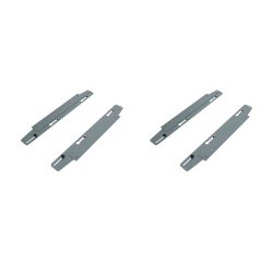 Jeu de 4 platines coulissantes pour pied extérieurs ECLA pour pôle de 2 bureaux