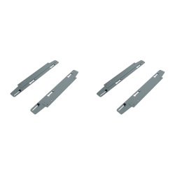 Jeu de 4 platines coulissantes pour pied extérieurs ECLA pour pôle de 2 bureaux